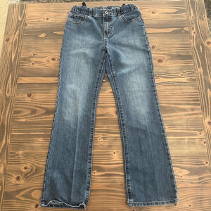 Boys PLACE Blue Bootcut Jeans Size 12 Medium Wash Denim Adjustable Waist